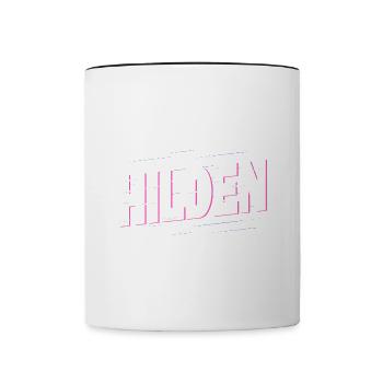 Hilden Germany City Font Home Love - Contrasting Mug - white/black - Front