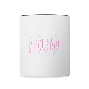 Ingolstadt Deutschland Stadt Schrift Heimat Liebe - Tasse zweifarbig - Weiß/Schwarz - Vorne