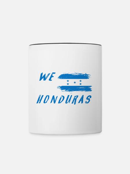 Wir sind Honduras - Tasse zweifarbig - Weiß/Schwarz