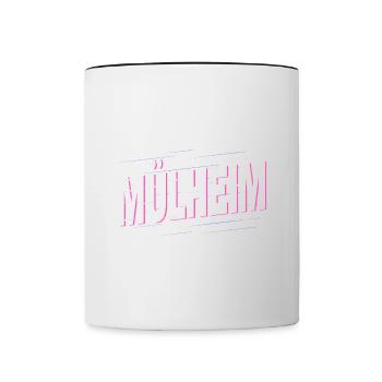 Mülheim Germany City Font Home Love - Contrasting Mug - white/black - Front