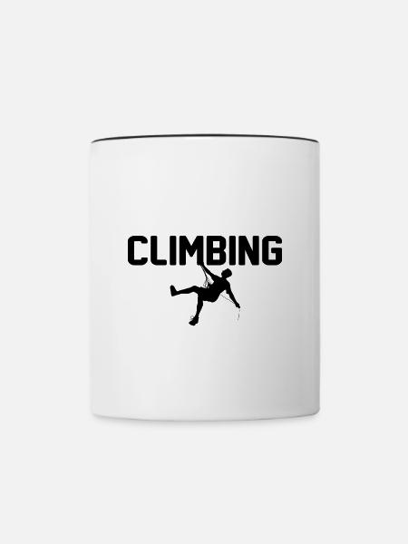 Climbing - Tasse zweifarbig - Weiß/Schwarz