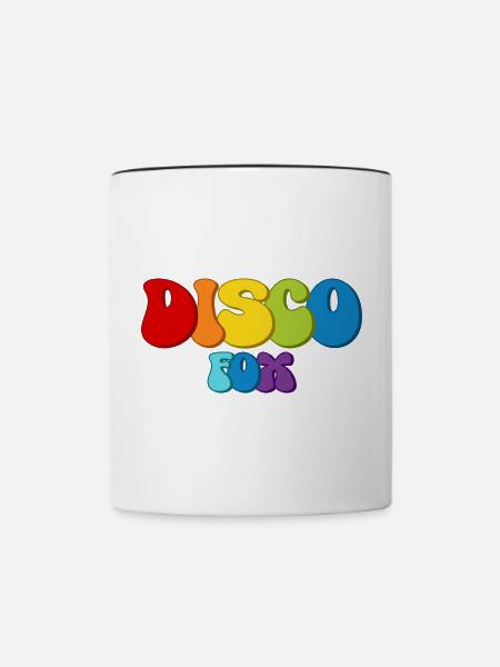 Disco Fox - Tasse zweifarbig - Weiß/Schwarz