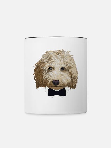 Sir Labradoodle - Tasse zweifarbig - Weiß/Schwarz