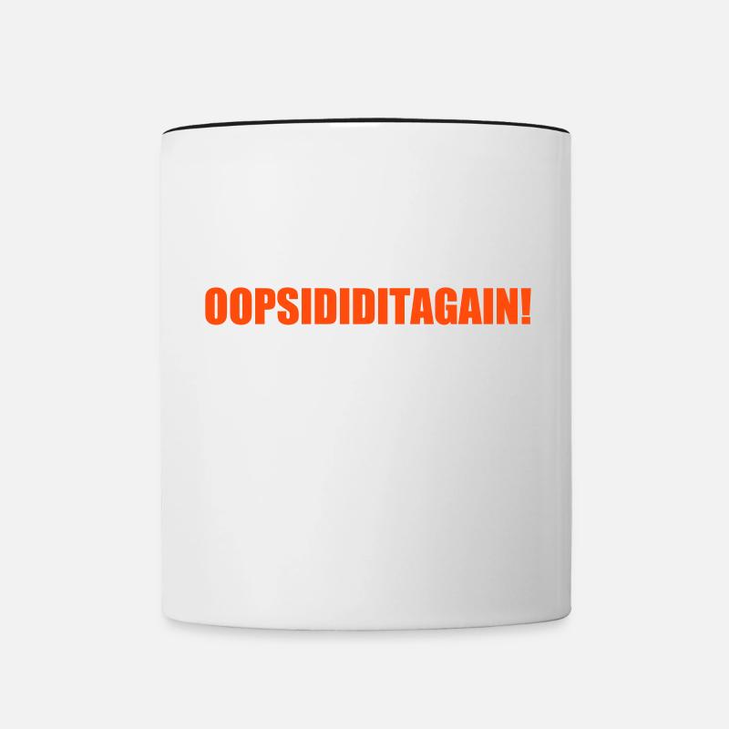 oops i did it again Britney - Tasse zweifarbig - Weiß/Schwarz