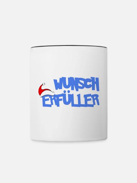 WUNSCHERFÜLLER - Tasse zweifarbig - Weiß/Schwarz