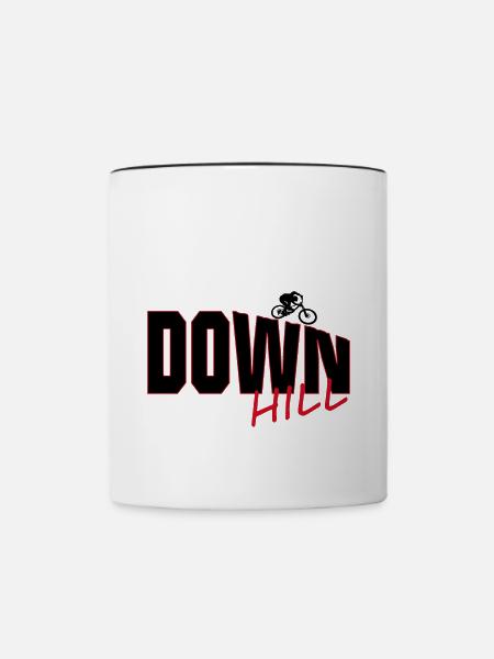 Downhill - Tasse zweifarbig - Weiß/Schwarz
