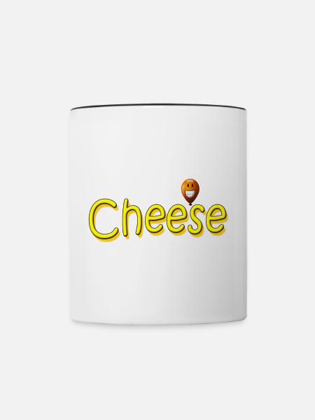 CHEESE - Tasse zweifarbig - Weiß/Schwarz