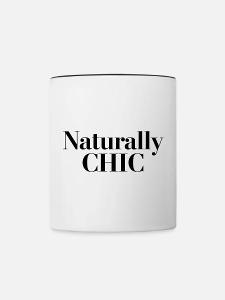 Naturrally Chic - Tasse zweifarbig - Weiß/Schwarz