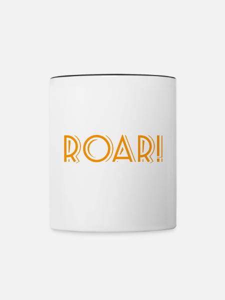 ROAR ! - Tasse zweifarbig - Weiß/Schwarz