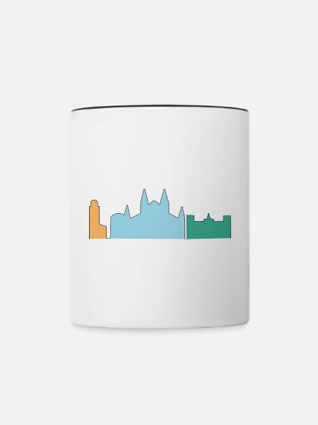 Mallorca - Tasse zweifarbig - Weiß/Schwarz