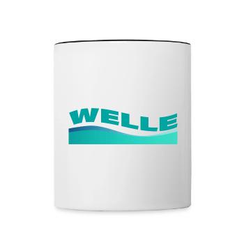 WAVE - Contrasting Mug - white/black - Front