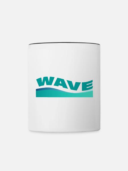 WAVE - Tasse zweifarbig - Weiß/Schwarz