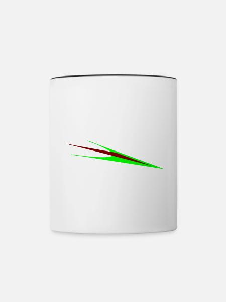Arrow - Tasse zweifarbig - Weiß/Schwarz