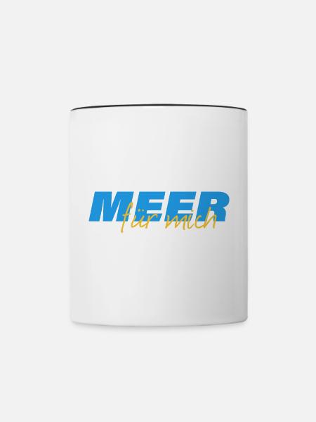 MEER FÜR MICH - Tasse zweifarbig - Weiß/Schwarz