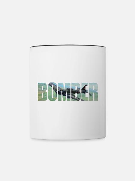 Bomber IL-2 - Tasse zweifarbig - Weiß/Schwarz