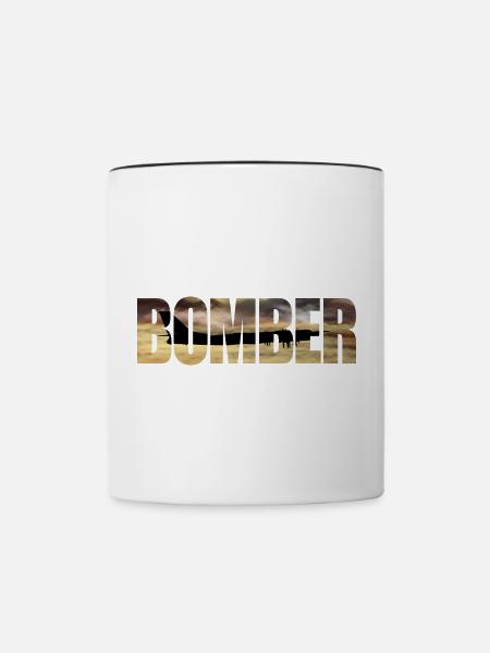 Bomber Tu-95 - Tasse zweifarbig - Weiß/Schwarz