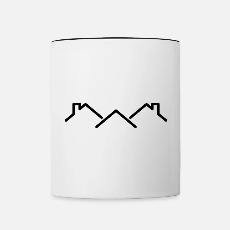 Couvreur - Mug contrasté - blanc/noir