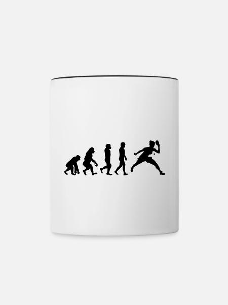Tischtennisplatte Tischtennis Paddelspieler Evolution - Tasse zweifarbig - Weiß/Schwarz