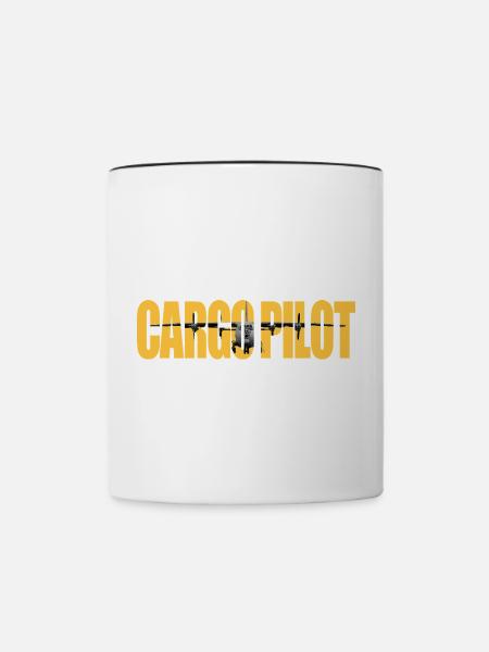 Cargo pilot An-12 - Tasse zweifarbig - Weiß/Schwarz