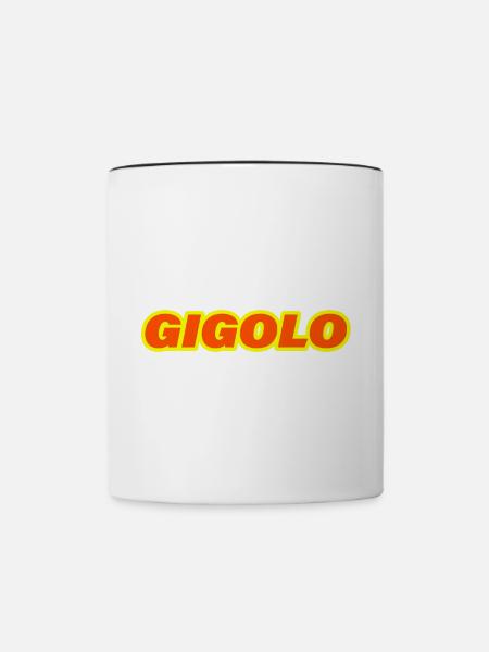 GIGOLO - Tasse zweifarbig - Weiß/Schwarz