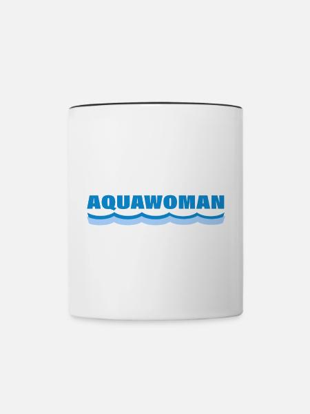 AQUAWOMAN - Tasse zweifarbig - Weiß/Schwarz