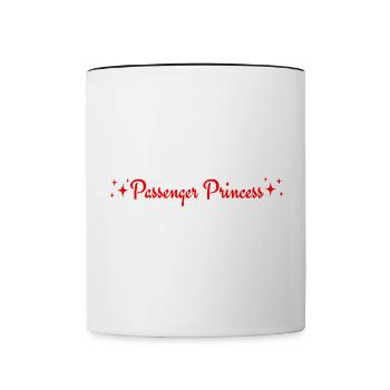 Passenger Princess - Mug contrasté - blanc/noir - Devant