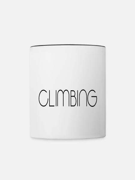 climbing - Tasse zweifarbig - Weiß/Schwarz