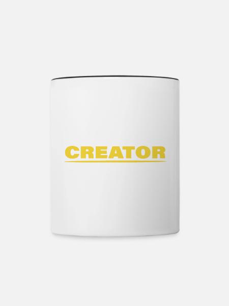 CREATOR - Tasse zweifarbig - Weiß/Schwarz