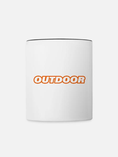 OUTDOOR - Tasse zweifarbig - Weiß/Schwarz