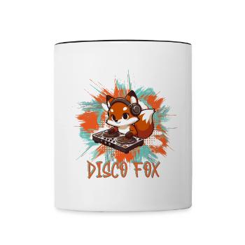 Discofox Fox Tanzen Disco Frauen Foxtanz - Tasse zweifarbig - Weiß/Schwarz - Vorne