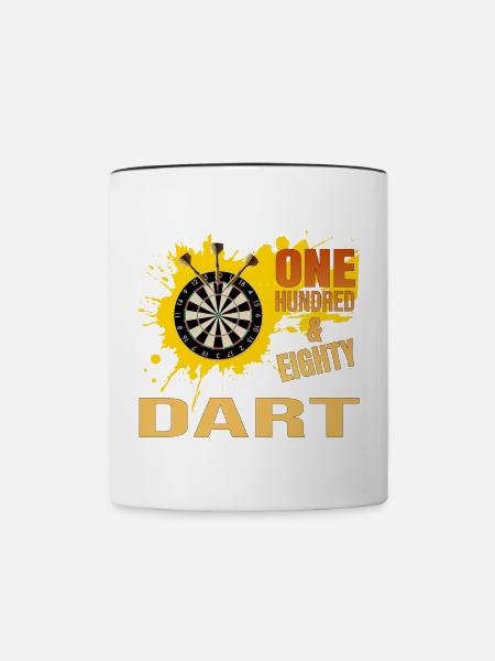 One Hundred Eighty - Dart - Tasse zweifarbig - Weiß/Schwarz