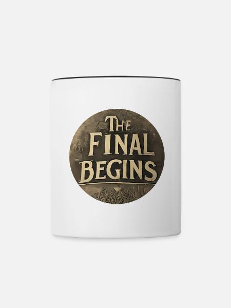 The Final begins - Tasse zweifarbig - Weiß/Schwarz