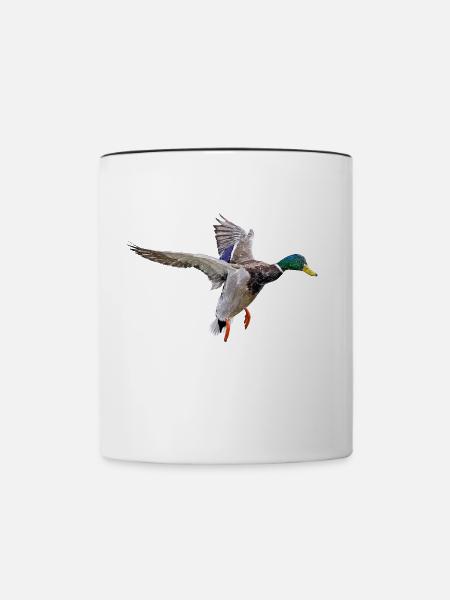 Erpel - Tasse zweifarbig - Weiß/Schwarz