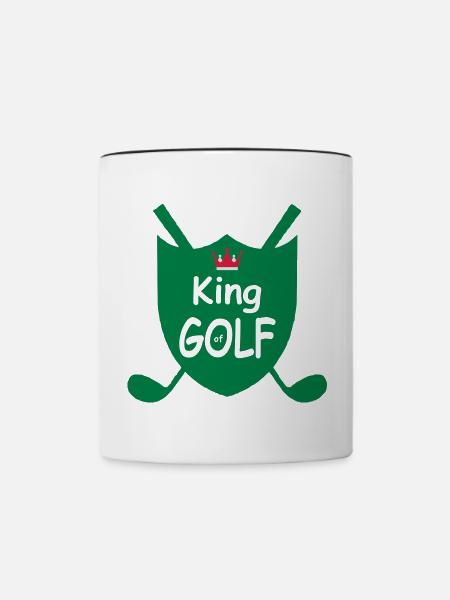 golf - Tasse zweifarbig - Weiß/Schwarz