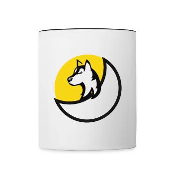 German shepherd dog - Contrasting Mug - white/black - Front