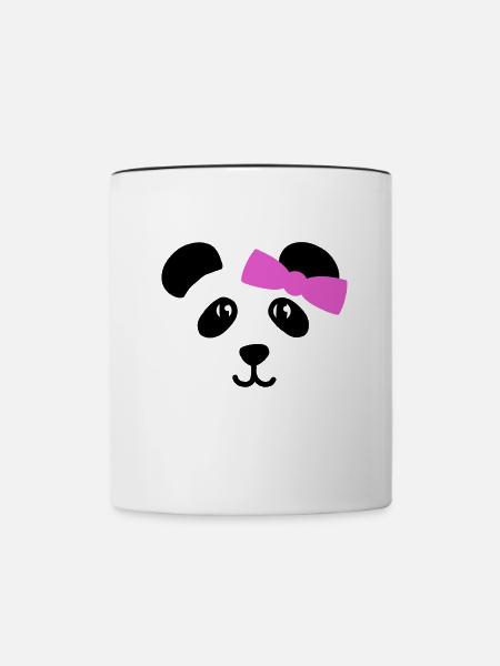 Maedchen - Tasse zweifarbig - Weiß/Schwarz