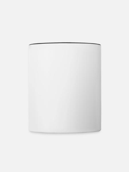 Griechische Mythologie Athena Silhouette Geschenk - Tofarvet krus - hvid/sort