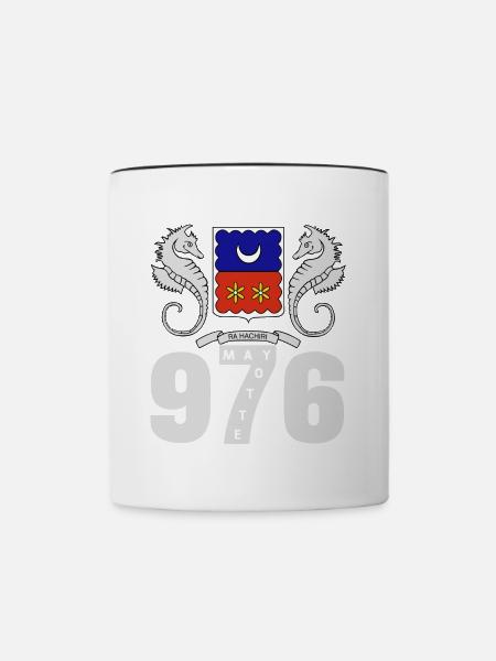 Mayotte - Tasse zweifarbig - Weiß/Schwarz