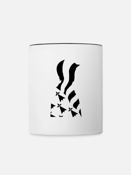 Bretonischer Patriot - Tasse zweifarbig - Weiß/Schwarz