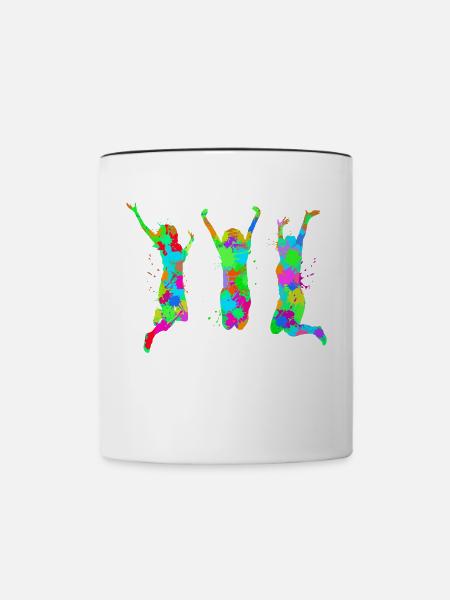 Beste Freunde Freundschaft Buddy - Tasse zweifarbig - Weiß/Schwarz