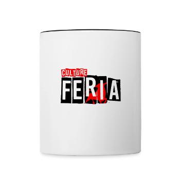 Culture Feria - Mug contrasté - blanc/noir - Devant
