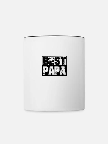 Bester Vater - Tasse zweifarbig - Weiß/Schwarz