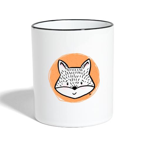 Sweet Fox - Portrait - Contrasting Mug