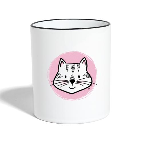 Cute Cat - Portrait - Contrasting Mug