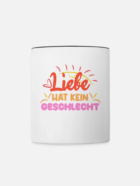 Gleichgeschlechtliche Ehe Liebe Lgbt Statement - Tasse zweifarbig - Weiß/Schwarz