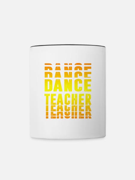 Tanzlehrer Design - Tasse zweifarbig - Weiß/Schwarz