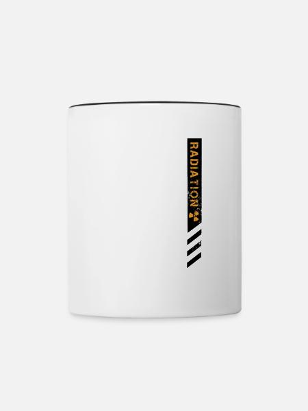 Strahlungsbanner - Tasse zweifarbig - Weiß/Schwarz