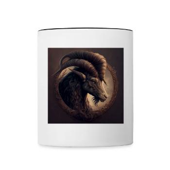 Odin Wikinger Valhalla Vikinger Hammer Thor Ziege - Tasse zweifarbig - Weiß/Schwarz - Vorne