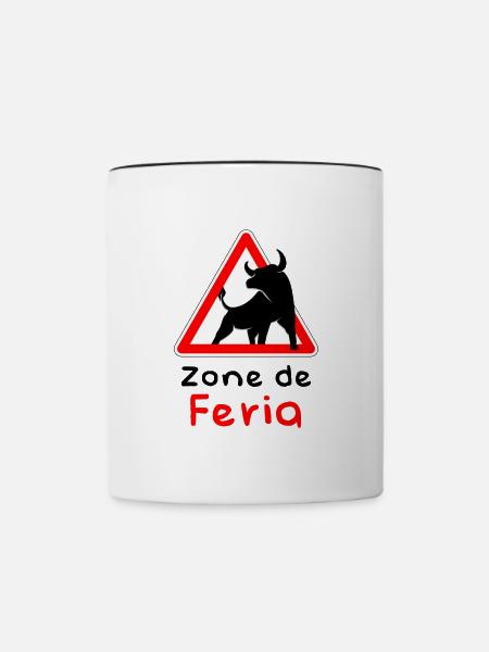 Feria-Gebiet - Tasse zweifarbig - Weiß/Schwarz