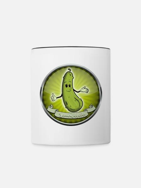 Spreewaldgurke - Tasse zweifarbig - Weiß/Schwarz